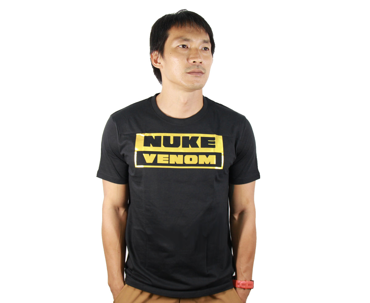 NUKE VENOM GOLD FOIL BLACK T-SHIRT (2024)