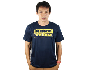 NUKE VENOM GOLD FOIL DARK NAVY BLUE T-SHIRT (2024)