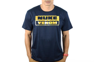 NUKE VENOM GOLD FOIL DARK NAVY BLUE T-SHIRT (2024)