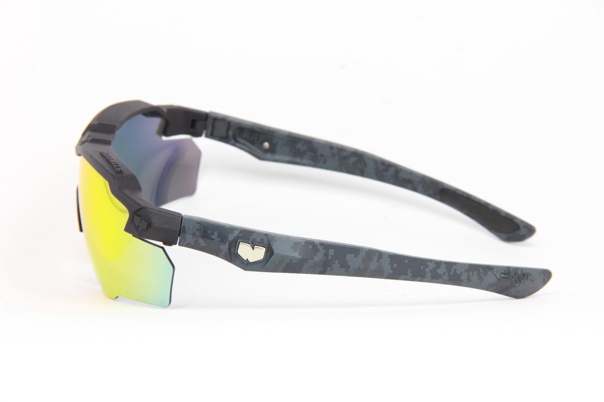 STINGER Z87.1 GRAPHITE BLACK SPEAR DIGITAL CAMO BLACK RUBY FIRE  Z87.1  LENSES (2024)