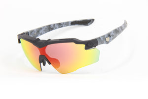 STINGER Z87.1 GRAPHITE BLACK SPEAR DIGITAL CAMO GREY RUBY FIRE  Z87.1  LENSES (2024)