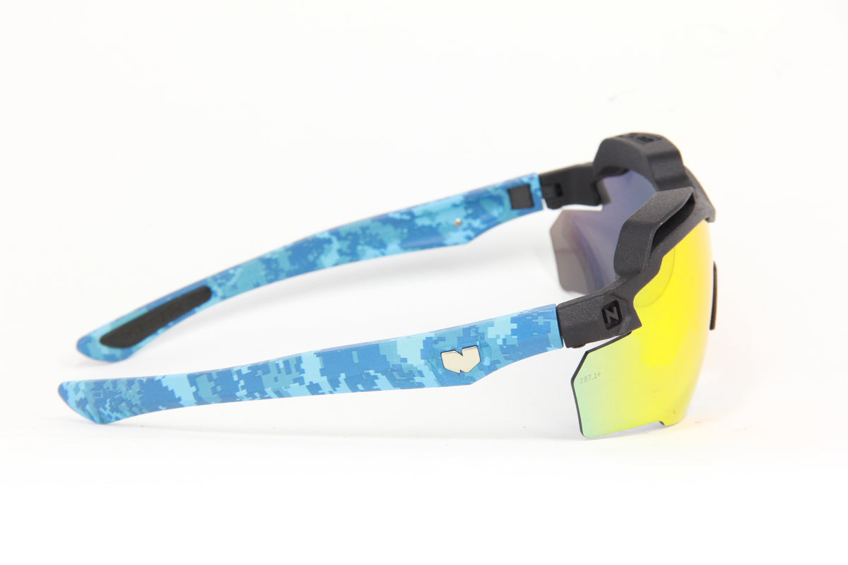 STINGER PRO GRAPHITE BLACK SPEAR DIGITAL CAMO BLUE Z87.1 RUBY FIRE EX LENSES (2024)