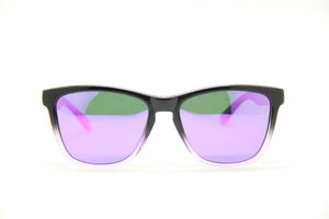 BOOZEFACE II GLOSS BLACK FADE LIGHT PURPLE PURPLE POLARIZED SUNGLASSES