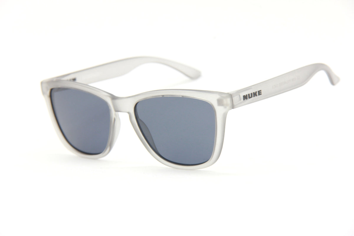 BOOZEFACE II FROSTED GREY BLACK POLARIZED SUNGLASSES