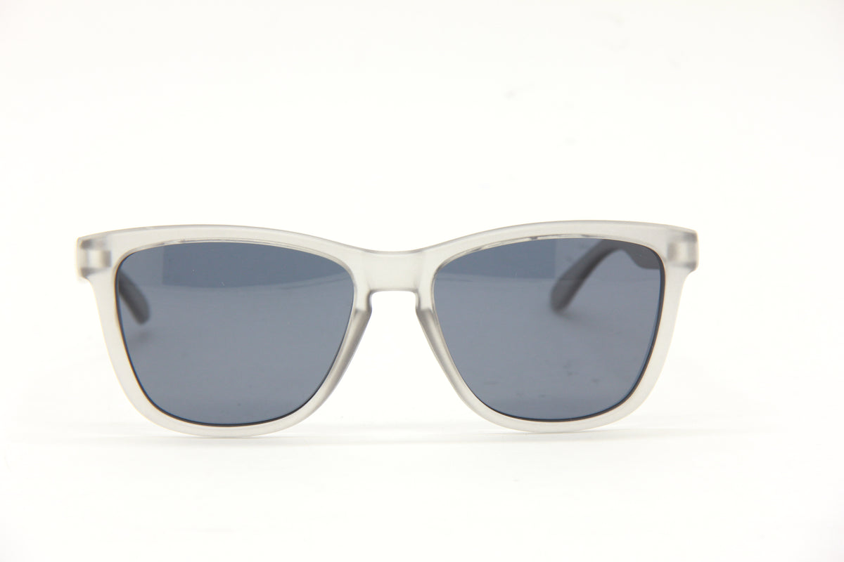 BOOZEFACE II FROSTED GREY BLACK POLARIZED SUNGLASSES