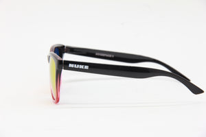 BOOZEFACE II GLOSS BLACK FADE RED RUBY FIRE POLARIZED SUNGLASSES