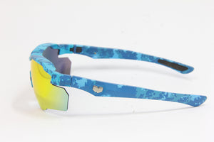 COMBO 2025 STINGER OCEAN CAMO RUBY FIRE POLARIZED RX PRESCRIPTION SUNGLASSES