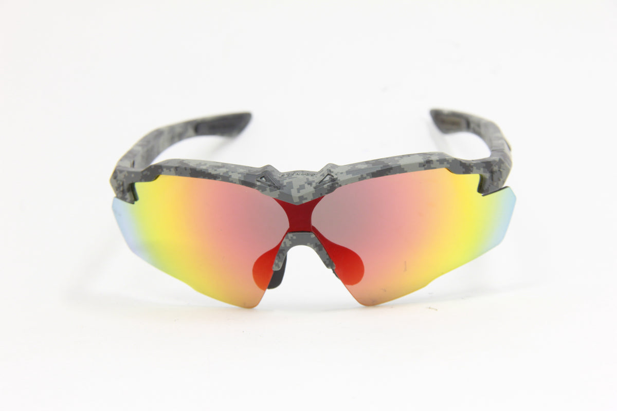 BLACK FRIDAY 2 PROMO (2 SETS AVAIL)STINGER JUNGLE GUN GREY CAMO RUBY FIRE POLARIZED RX PRESCRIPTION SUNGLASSES