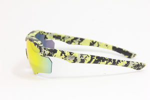 2025 STINGER SAFETY YELLOW CAMO RUBY FIRE POLARIZED RX PRESCRIPTION SUNGLASSES