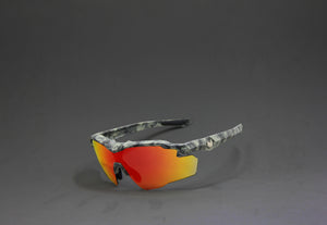 COMBO 2025 STINGER JUNGLE GUN GREY CAMO RUBY FIRE POLARIZED RX PRESCRIPTION SUNGLASSES