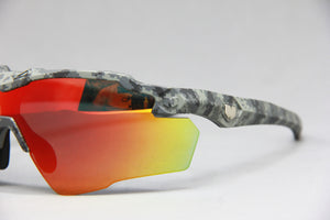 COMBO 2025 STINGER JUNGLE GUN GREY CAMO RUBY FIRE POLARIZED RX PRESCRIPTION SUNGLASSES