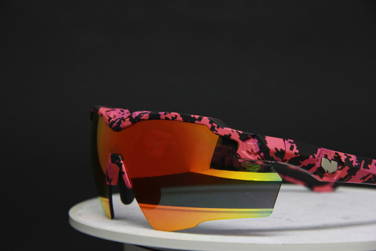 COMBO 2025 STINGER PINK CAMO RUBY FIRE Z87.1 SAFETY RX PRESCRIPTION SUNGLASSES