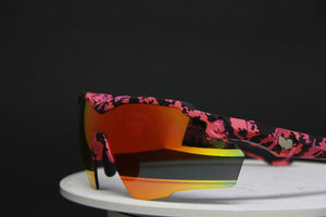 2025 STINGER PINK CAMO RUBY FIRE POLARIZED RX PRESCRIPTION SUNGLASSES