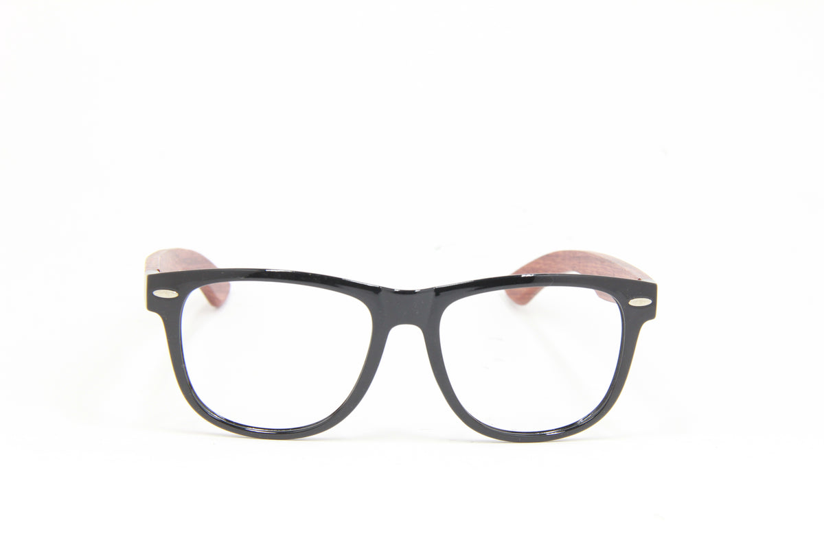 OUTLET NUKE METEOR GLOSS BLACK ROSE WOOD  PRESCRIPTION EYEGLASSES