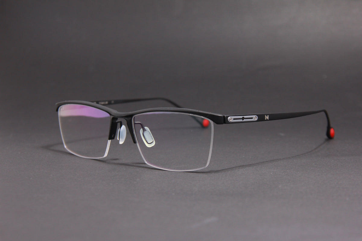 IGNITE NUKE TITANIUM MATTE BLACK SILVER PRESCRIPTION EYEGLASSES SPECTACLES
