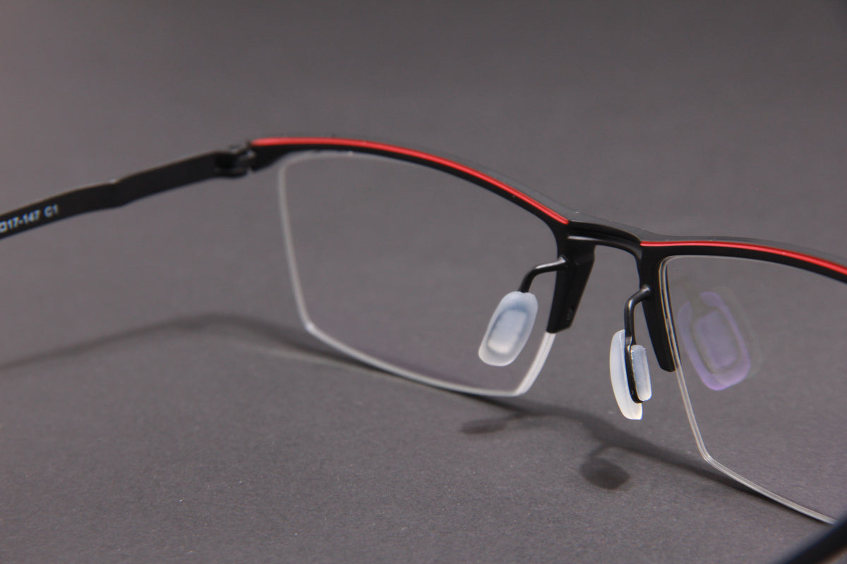 IGNITE NUKE TITANIUM MATTE BLACK SILVER PRESCRIPTION EYEGLASSES SPECTACLES