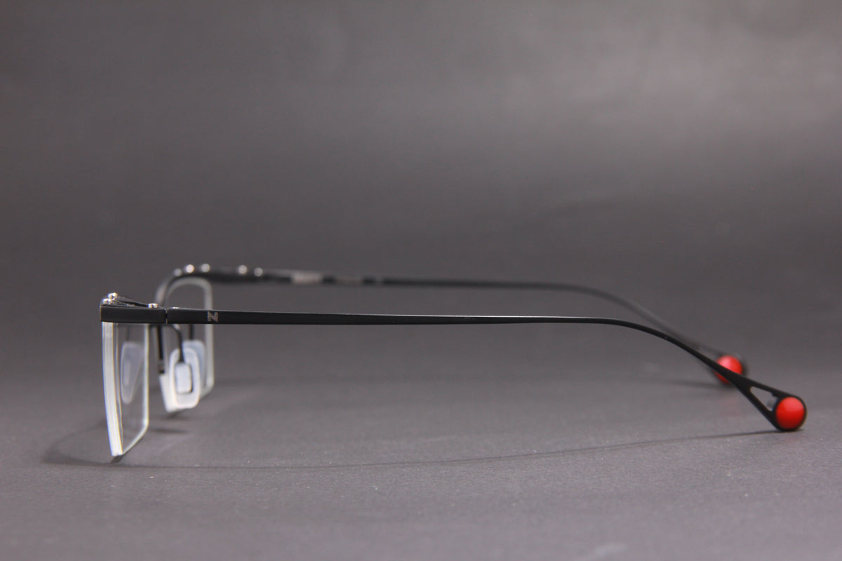 GRAVITY NUKE TITANIUM  MATTE BLACK HALF RIM PRESCRIPTION EYEGLASSES SPECTACLES