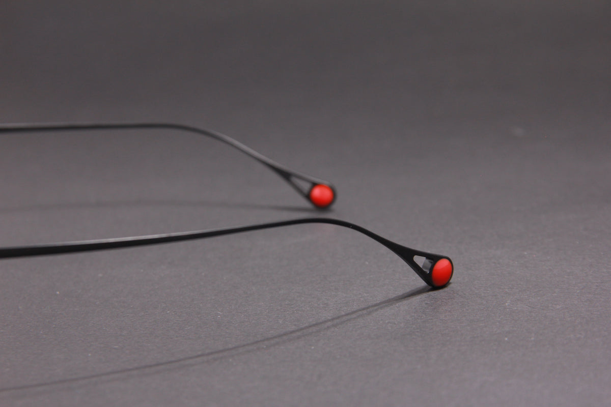 GRAVITY NUKE TITANIUM  MATTE BLACK HALF RIM PRESCRIPTION EYEGLASSES SPECTACLES