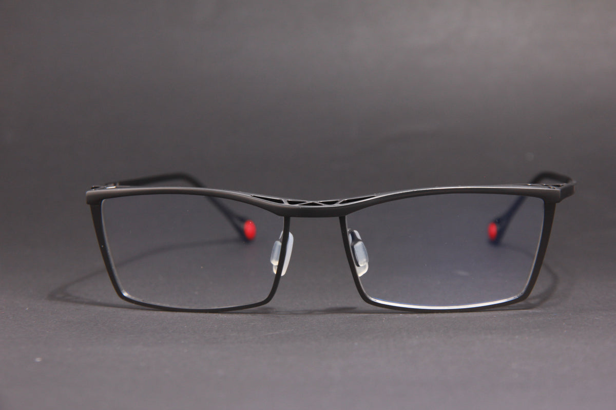 STEALTH NUKE TITANIUM GUN RECTANGLE PRESCRIPTION EYEGLASSES SPECTACLES