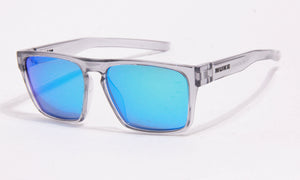 DART Transparent Grey Blue polarized sunglasses, perspective view