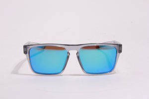 DART CLEAR TRANSPARENT GREY BLUE POLARIZED SUNGLASSESS