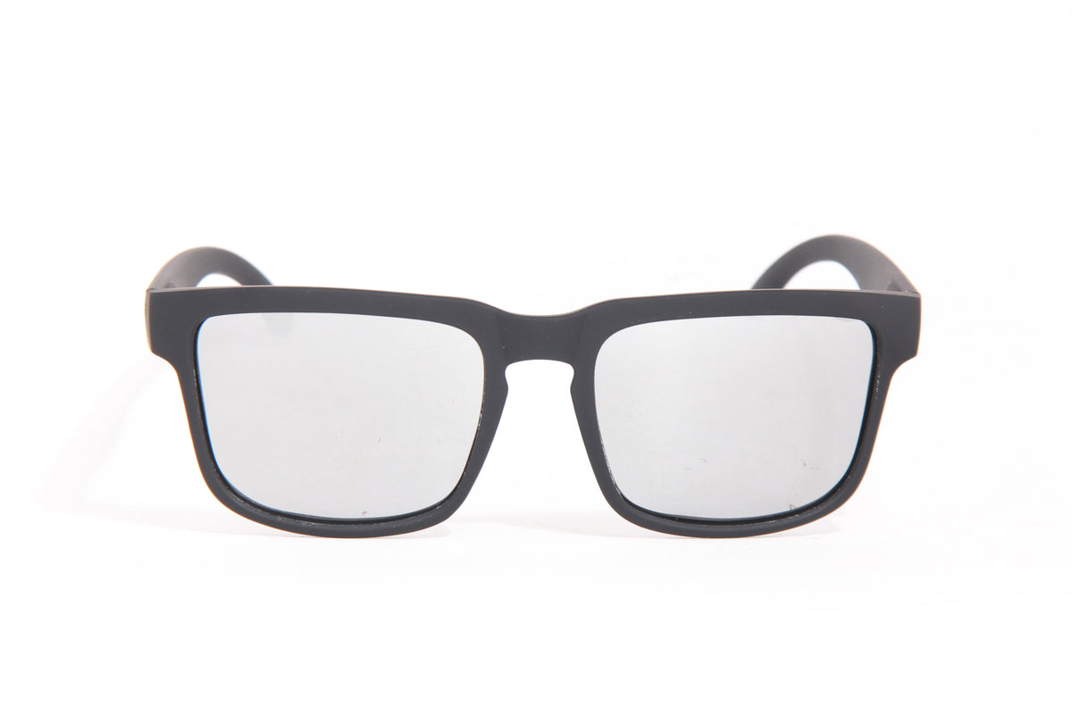 ORACLE MATTE BLACK SILVER SKULL PRINT POLARIZED SUNGLASSES
