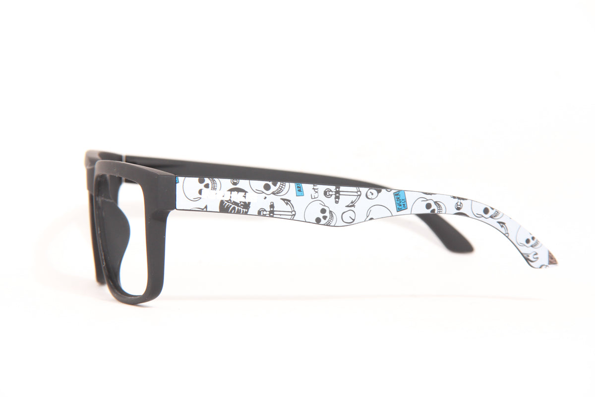 ORACLE MATTE BLACK  SKULL PRINT PRESCRIPTON GLASSES