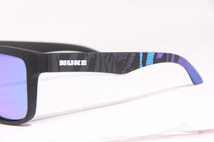 ORACLE MATTE BLACK BLUE GRAFITTI PRINT PRESCRIPTON GLASSES