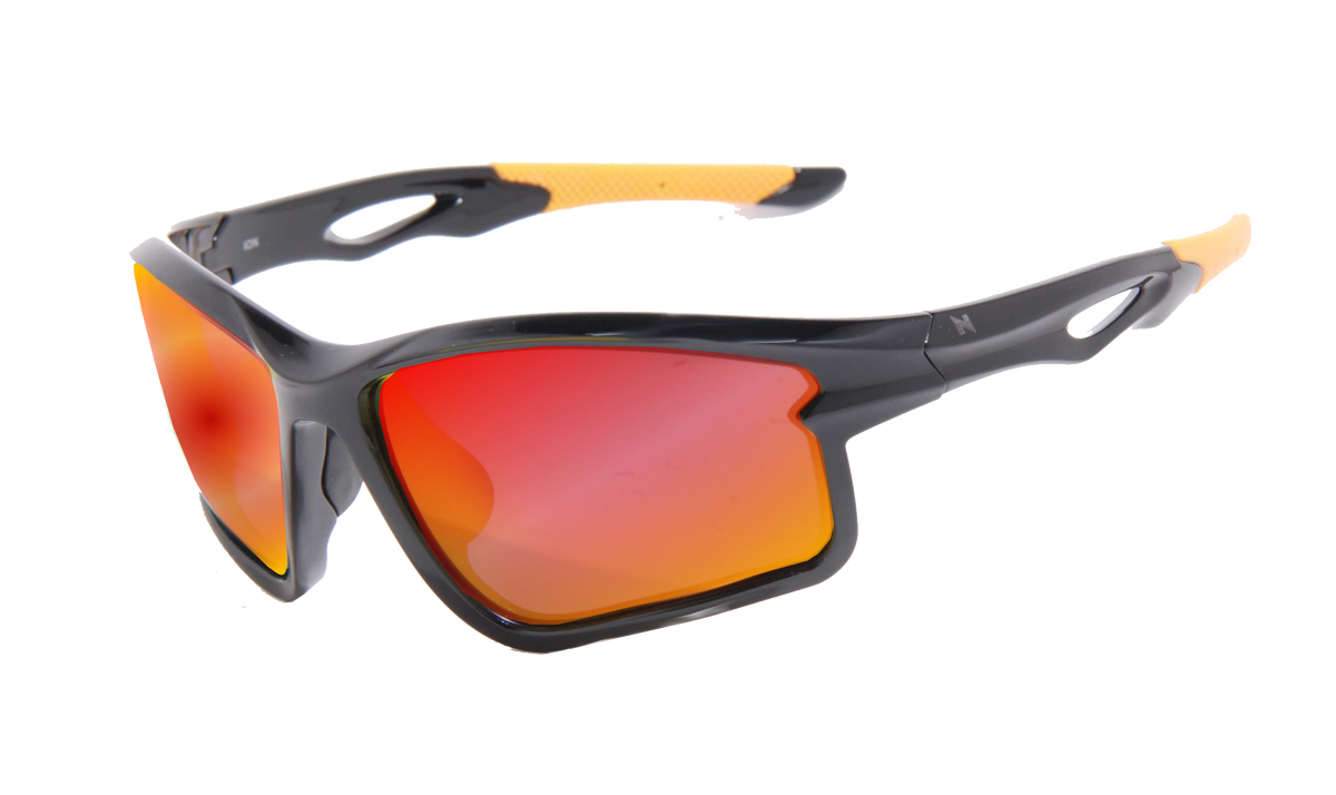 ION GLOSS BLACK FIRE POLARIZED UV400 SUNGLASSES