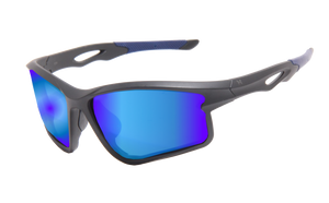 ION MATTE BLACK BLUE POLARIZED UV400 SUNGLASSES