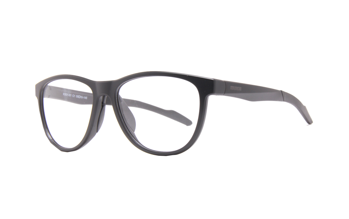 SOLAR MATTE BLACK ROUND PRESCRIPTION GLASSES