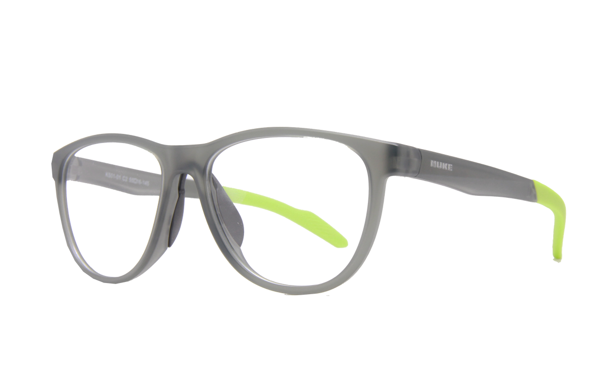 SOLAR MATTE DARK FROSTED GREY LIME PRESCRIPTION GLASSES