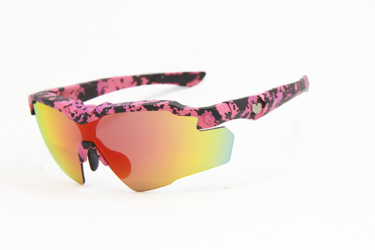 COMBO 2025 STINGER PINK CAMO RUBY FIRE Z87.1 SAFETY RX PRESCRIPTION SUNGLASSES