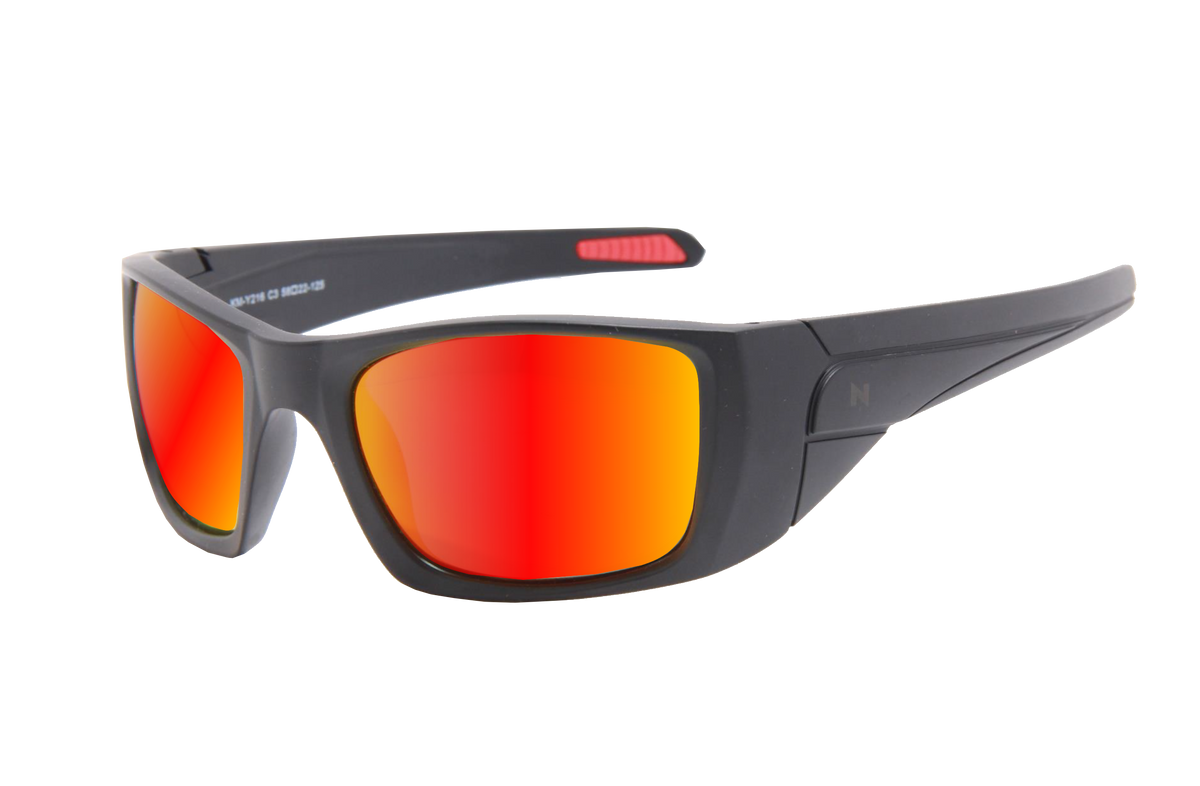 VOID MATTE BLACK FIRE POLARIZED UV400 SUNGLASSES