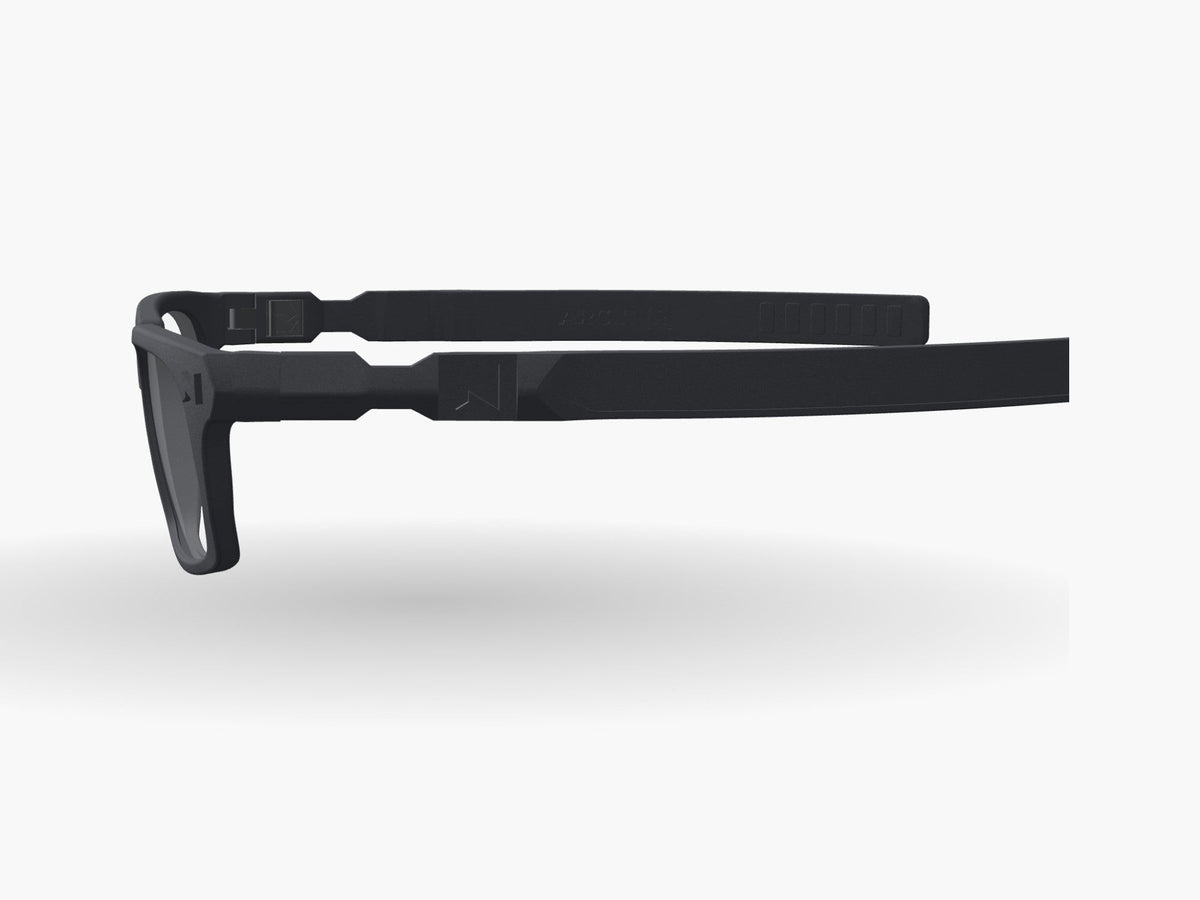 Lunar One modular prescription frame, side view