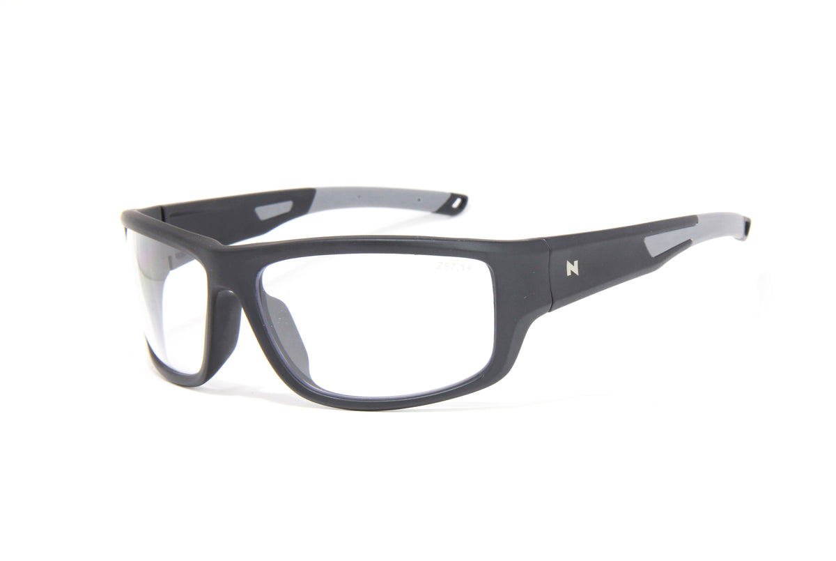 SPECTRAL Z87.1 MATTE BLACK GREY TIP CLEAR Z87.1