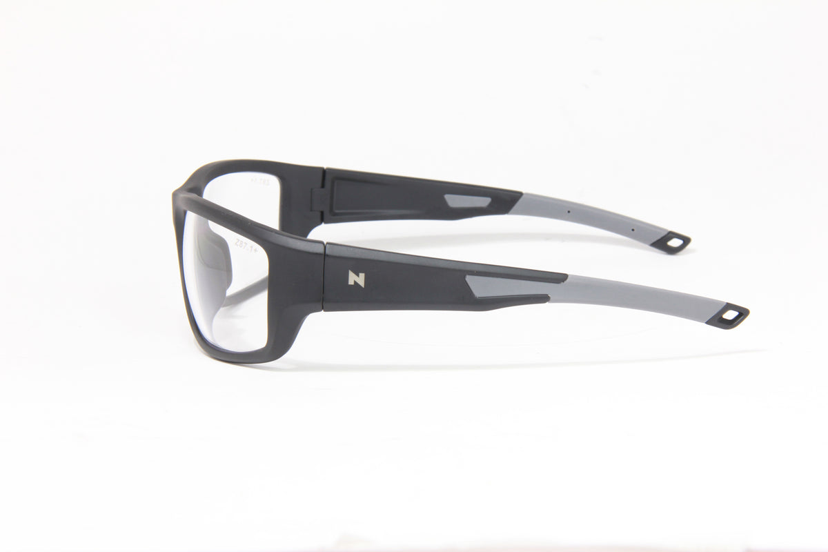 SPECTRAL Z87.1 MATTE BLACK GREY TIP CLEAR Z87.1