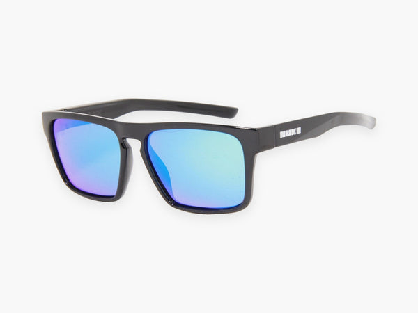 DART Gloss Black Blue polarized sunglasses, perspective view