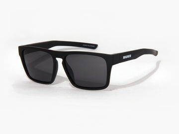 DART Matte Black G15 Smoke polarized sunglasses, perspective view