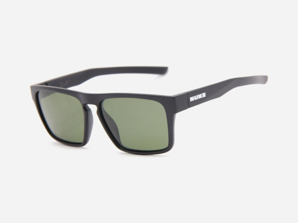 DART Matte Black G15 Smoke polarized sunglasses, perspective view