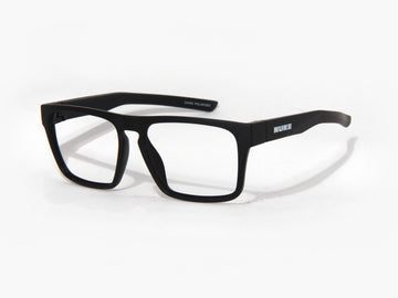 DART Matte Black prescription eyeglasses, perspective view