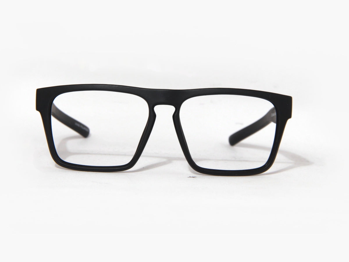 DART Matte Black prescription eyeglasses, front view