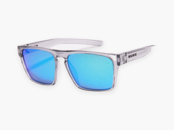 DART Transparent Grey Blue polarized sunglasses, perspective view