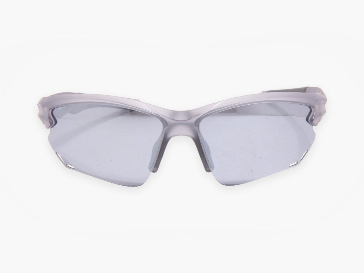 INFERNO Frosted Grey Silver polarized sunglasses, front view