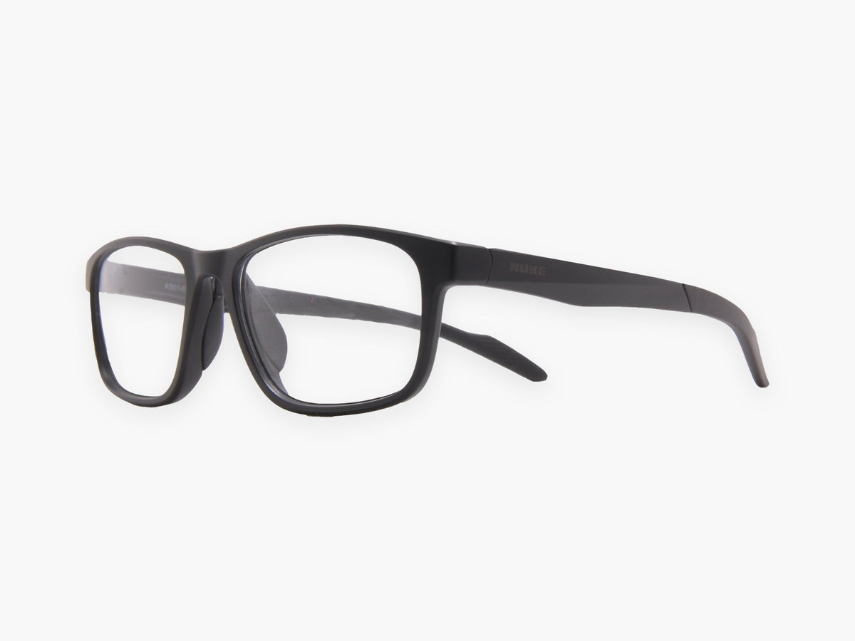 LUNAR RECTANGLE Matte Black Eyeglasses 1