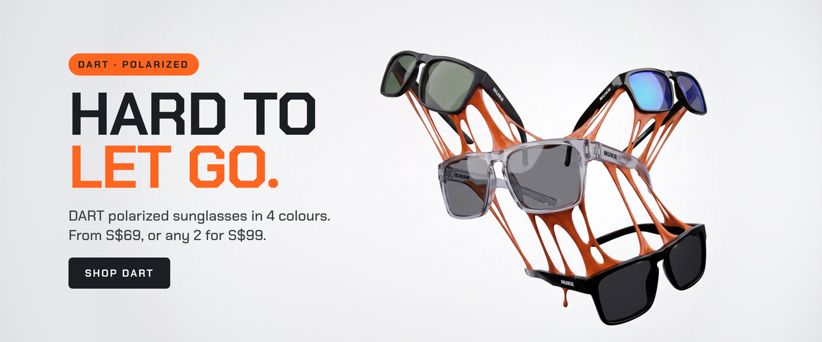 DART polarized sunglasses in four colours, from S$69