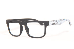 ORACLE MATTE BLACK  SKULL PRINT PRESCRIPTON GLASSES