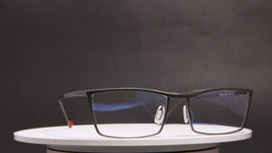 STEALTH NUKE TITANIUM GUN RECTANGLE PRESCRIPTION EYEGLASSES SPECTACLES