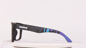 ORACLE MATTE BLACK BLUE GRAFITTI PRINT PRESCRIPTON GLASSES