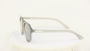 2023 COBRA FROSTED GREY SILVER POLARIZED SUNGLASSES